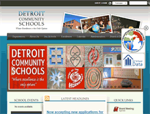 Tablet Screenshot of detcomschools.org